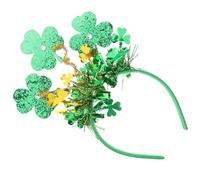 Artibetter Green Headband for St Patrick's Day with Shamrock Shape Lightweight and Soft Tassel Hairband for Irish Festival Celebrations and St Patrick's Day Parties