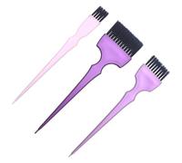 Artibetter Hair Dyeing Tool Set with Purple Large, Medium, Small Brushes - Salon Dyeing Applicator Kit for Professional Hair Coloring and Barber Use