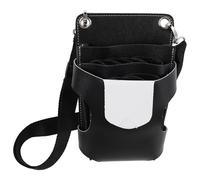Artibetter Hairdresser Scissors Bag with Waist Shoulder Belt Organized Hair Tools Storage Pouch for Salon and Barber Professionals Wear-Resistant Black Hair Stylist Tool Organizer