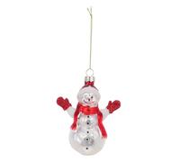 Artibetter Hand Blown Glass Snowman Ornament Christmas Tree Decoration Festive Holiday Party Figurine for Cozy Xmas Ambiance and Office Store Display