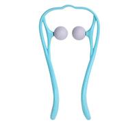 Artibetter Hand Tools Neck Massager Neck Massager Swan Shape Dual Trigger Point Tissue Massage Lightweight& Portable Ergonomic Handle Design Self Muscle Massage (Blue) Neck Massage Roller