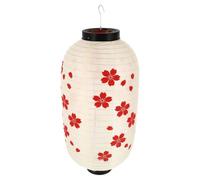 Artibetter Hanging Lantern Silk Lantern Japanese Cherry Blossoms Design for Restaurant and Home Decorative Effects Beige Lantern Adorn