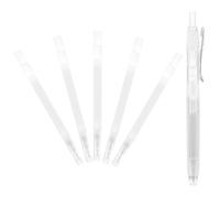 Artibetter Heat Erasable Fabric Marking Pen Set, Sewing Marking Tool for Clothing and Textiles, White, Plastic Liquid, 6 Refills, 0.8mm Medium Point, for Quilting and Crafts Projects