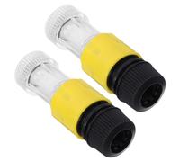 ARTIBETTER High Pressure Hose Fittings Water Inlet Filter for Pressure Washer Self-Locking Connector Compatible Car Wash Machines and Garden Hoses 1 Set