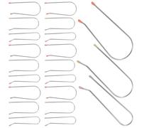 Artibetter Hot Roller Clips with Replacement 24pcs Hair Curler Pins 304 Stainless Steel Resin, Easy to Use Convenient Replacement Clip Design and for Salon and Home Hair Styling