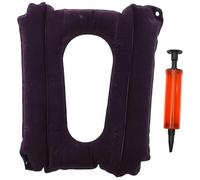 Artibetter Inflatable Elderly Butt Cushion Portable and Foldable with Flocking Material for Pressure Relief on A Plane Or at The Kitchen Or Dining Table, Suitable for Patients and Bedridden