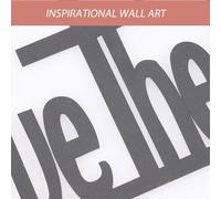 ARTIBETTER Inspirational Metal Wall Decor Bible Scriptures Religious Wall Hanging Ornament for Indoor Home Decoration with Bright Reusable Design