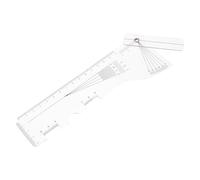 Artibetter Inter-pupillary Distance Ruler for Eyeglasses Lightweight Plastic Optical Pd Ruler Multifunctional Measurement Tool for Home and Clinics Use by Beginners and Individuals