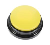 Artibetter Interactive Dog Recording Button for Pet Communication Funny Sound Box for Training and Attention Yellow Puppy Accessory for and Energy Distraction