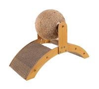 Artibetter Interactive Wooden Cat Scratcher Ball for Small Cats and Kittens, Sturdy Claw Grinding Activity for Home Decor and Windowsill Entertainment