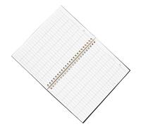 Artibetter Inventory Organizer Notebook PP Cover, Horizontal Grid Accounting Ledger Book, Blank Writing Pages for Business Expense Tracking and Financial Analysis