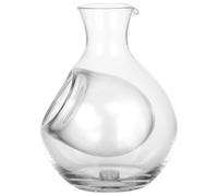ARTIBETTER Japanese Style Glass Brandy Decanter with Slant Spout Transparent Crystal Ice Wine Jug Elegant Barware for Wine Aeration and Beverage Storage at Home