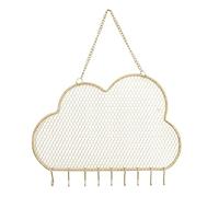 Artibetter Jewelry Organizer Golden Iron Earring Stand Display Rack Simple and Elegant with Cloud Shape Sturdy Hanging Ornaments Holder over The Counter Or Store Use