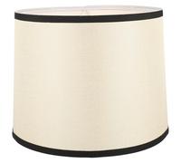 Artibetter Khaki Cloth Lampshade for Table Lamp and Floor Light, Small Diameter, Sturdy Iron Frame, for Home and Library Decoration