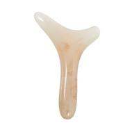 Artibetter Khaki Resin Face and Body Scraping Tool with Ergonomic Design for Labor Saving, Multifunctional Massage Board Suitable for Home Scraping and Fascia Therapy