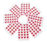 Artibetter Label Flags Paper Triangle Self-Adhesive 288pcs Red Stickers Marking Simple and Practical for Homes and Schools School for Office Supplies