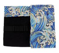 Artibetter Large-Capacity Japanese Style Pencil Roll up Pouch with Delicate Printing Pattern, Portable Cotton and Linen Sketch Pencil Case for Outdoor Use and Space Saving Storage