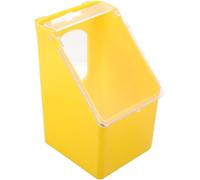 Artibetter Large Capacity Yellow Plastic Pigeon Cage Feeding Box with Cover, Easy to Install and Convenient Feeder for Pigeon Owners, for Pet Shops of The Cage