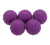 Artibetter Lip Balm Containers Refillable 5 Pcs Purple round Ball Shape Plastic Lip Gloss Tubes Easy to Dispense Even Application and Cosmetic Pack DIY Use