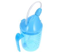 Artibetter Liquid Diet Drinking Mug for Elderly with Choking-Proof Spill-Resistant Design, 300ml Blue Nursing Cup for Bedridden Patients and Pregnant Women