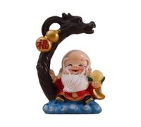 ARTIBETTER Longevity Doll Resin Cake Decor Birthday Cake Topper Tree Stump Figurine for Retirement Party Home Kitchen Event Supplies