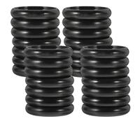 ARTIBETTER Loose Leaf Binding Rings and Mini Binder Buckles 28Mm Black 44Pcs Set for DIY Notepads and Document Filing