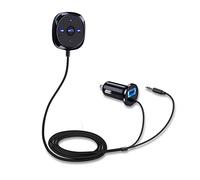 Artibetter Magnetic Base Car Charger Adapter 2.1a Usb Port Car Kit with Audio Receiver