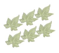 Artibetter Maple Leaf Lapel Pins Versatile Accessory Vintage Leaf Brooch Pin Set Timeless Elegance and Artistic Aesthetics 6pcs Light Green Alloy for Formal Events and Business Meetings