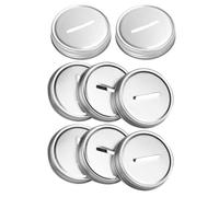 Artibetter Mason Jar Lids with Coin Slot and Versatile Use for Easy Conversion 8pcs Tinplate Mason Jar Bottle Lids and Storing Savings, Multipurpose Metal for Coin Bank