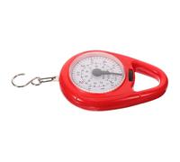 ARTIBETTER Mechanical Spring Hanging Scale Portable Mini Luggage Scale with Hook Small Red Handheld for Travel and Fishing Use