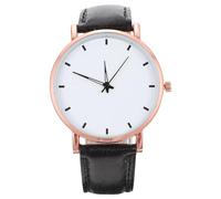 Artibetter Men's Quartz Watch with Analogue Display and Adjustable Leather Strap, Lightweight Alloy Case, Casual Wrist Watch Suitable for Work and Business Use