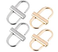 Artibetter Metal Adjustable Buckles for Chain Bag Strap 4 Pieces Set Handbag Strap Buckle Accessories for Diy Repair and Chain Length Adjustment