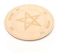 Artibetter Metaphysical Message Board Wooden Pentagram Ornament Creative Symbol Information Board for Meditation Yoga Rituals Party Supplies Home Decor White