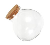 ARTIBETTER Micro Landscape Ecological Glass Bottle with Cork Stopper Reusable Plant Terrarium Container for Moss Crafts and Storage Round Sealed Jar for Home Decoration and Creative Plant