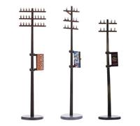 Artibetter Micro Landscape Telegraph Poles Fake Telegraph Pole Models Light Model Realistic Plastic Decoration for Home Micro Landscape Small House Lovers