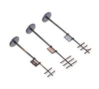 Artibetter Micro Landscape Telegraph Poles Plastic Telegraph Pole Models Lightweight Realistic Fine Workmanship Style Assorted Colour for Mini Garden Decoration