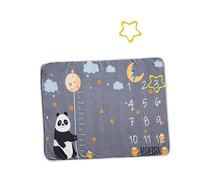 Artibetter Milestone Blanket Flannel Newborn Photography Prop Month Blanket Shower Keepsake