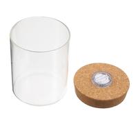 ARTIBETTER Mini Ecological Glass Bottle with LED Light Transparent Cylindrical Mini Fish Tank for DIY Micro Landscape Hydroponics Vase Creative Plant Terrarium for Home Decoration