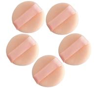 Artibetter Mini Flocking Powder Applicators for Precise Cosmetic Use for Makeup Application Body and Face Powder Set 5pcs Breathable Beige Creative Design and Avoiding Waste in Everyday