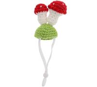 ARTIBETTER Mini Hand-Knitted Mushroom Hat for Small Pets, Lightweight Hamster Costume Accessory, Cute Pet Headdress for Photo Props and Halloween Party