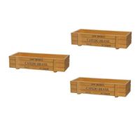 ARTIBETTER Mixer Bottle 3pcs Bitters Bottle Storage Box Farmhouse Antique Wooden Rustic Crate Multitools Tip Jar for Bartender Wood Bracket Vintage Case Basket Desktop Wood Wine Holder