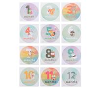 Artibetter Monthly Stickers for Newborns Neonatal Month Sticker Milestone for Shower Photo Props for Counting down Milestones