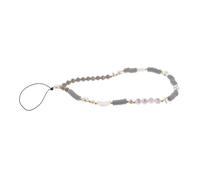 Artibetter Moon Star Beaded Phone Charm Wristlet Strap Cute Kawaii Mobile Phone Lanyard with Soft Clay Beads Anti-lost Hanging Chain Cameras Keys Lightweight Accessory