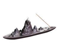 Artibetter Mountains and Stress Relief with Zen Style Ceramic Incense Burner Holder Decorative Effects Tabletop Censer for Bedroom and Yoga for Home Fragrance