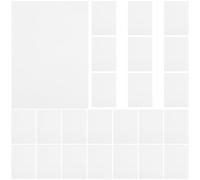 Artibetter Multi-Function Paper 50pcs White Pearl Paper Wedding Invitation Cards Blank Inner Pages Smooth Writing for DIY Greeting Cards