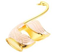 Artibetter Multi-functional Metal Swan Spoon Holder with Convenient Storage and Delicate Compact Design, for Parties and Gatherings, Stylish Coffee Spoon Base for Household Use
