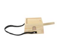 Artibetter Multi-Functional Wooden Moxa Box Moxibustion Tool with Anti-Scald Iron Handle, Versatile Body Massage Tool for Neck and Back Relaxation, Smokeless Moxa Stick Holder