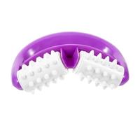 ARTIBETTER Muscle Roller Massage Tool for Arms and Legs with V-Shaped 2 Rollers for Deep Tissue Muscle Relaxation and Cellulite Relief at Home and Travel Purple
