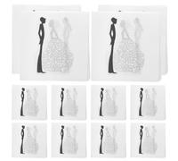 Artibetter Napkins Sturdy Printed White Napkin Paper 100pcs Made from Wood Pulp Disposable for Wedding Party and Party Decoration Wedding for Elegant Event Use