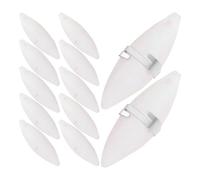 ARTIBETTER Natural Cuttlefish Bone 12Pcs with Clips for Pet Birds and Small Animals Chewing to Support Physical Health and Beak Maintenance